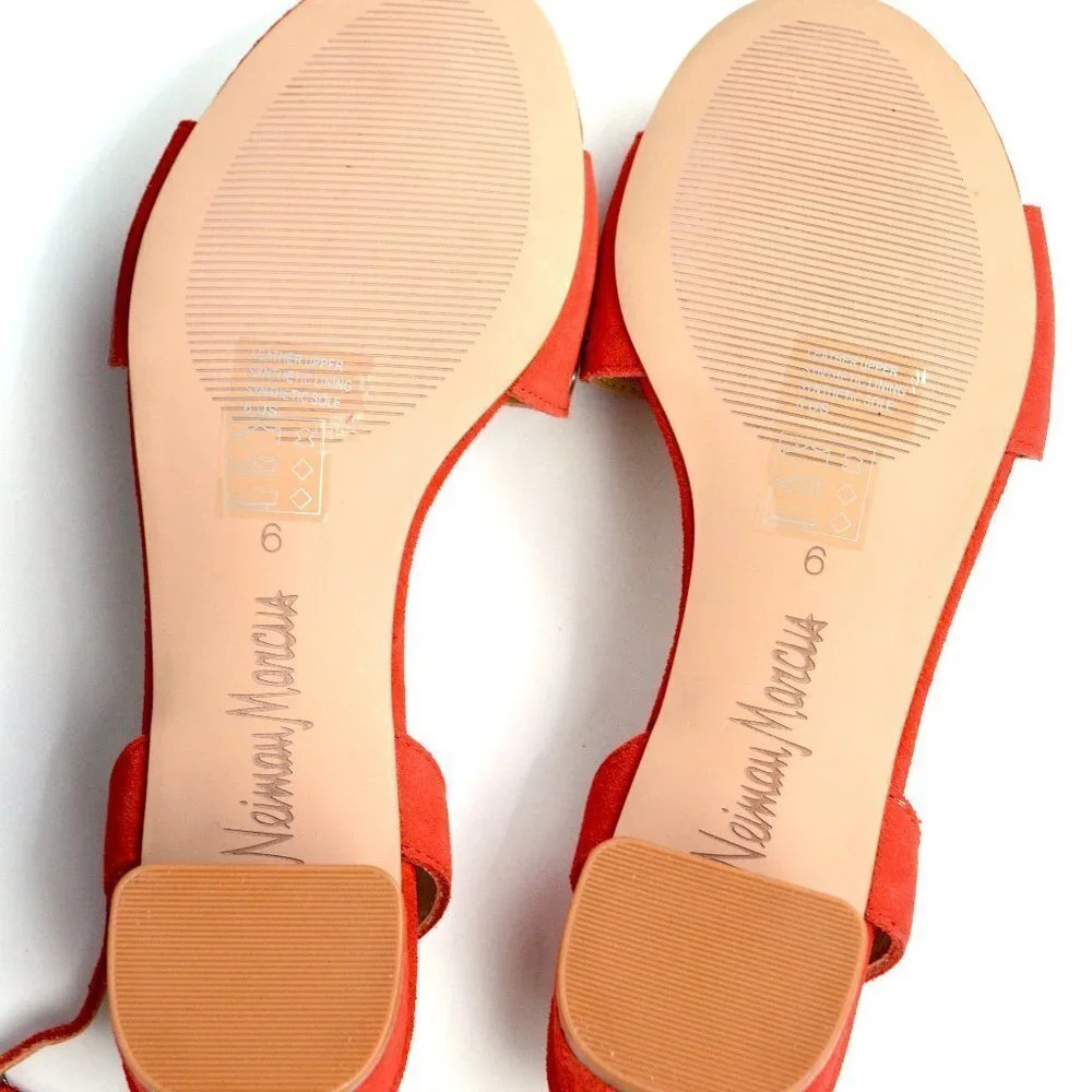 NWT NEIMAN MARCUS "CLEMENTINE" RED SIZE 6M - Picture 3 of 6